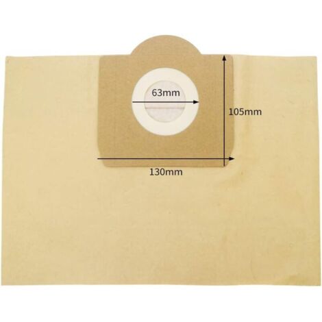 Lot de 5 Sacs droits Aspirateur pour Karcher WD3, WD 3 Premium, WD3200, WD3500P, A2204, A2534, SE4001, KAR69591300