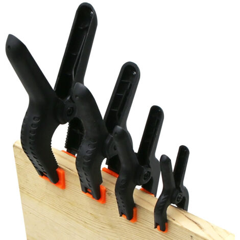 8 Pièces Pinces à Ressort, 2,3,4,6 Pouces Pinces Clips Nylon, Pince de Serrage Serre-joint pour Travaux du Bois et Studio de Photographie (1/3)