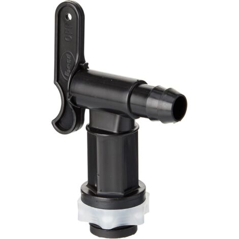 LAOA BH05557 Robinet de collecte d'eau de pluie avec écrou en plastique noir (1/4)