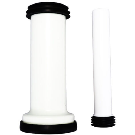 Tuyau de Raccordement WC en PP - Diamètre 100mm - Pour Déviation/Extension Évacuation - Blanc (1/4)