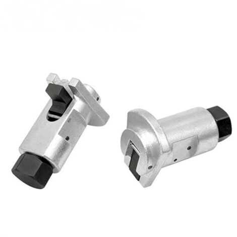 2pcs Outil de démontage d'amortisseur hydraulique, outil de démontage universel de rotule de voiture, extracteur mécanique hexagonal de 17 mm pour châssis de voiture, argent (1/5)
