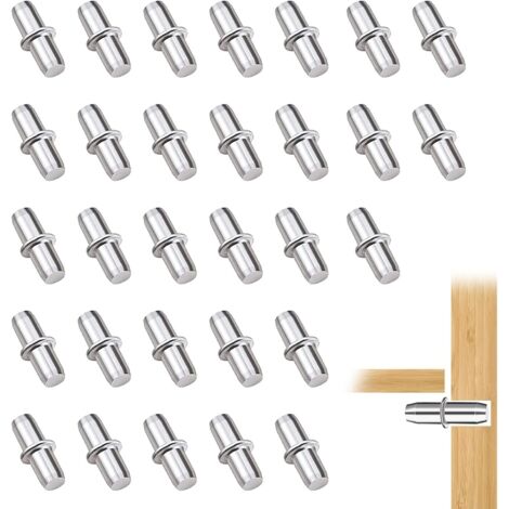 Support D'étagère, 30 Pièces Support De Crémaillère, 5mm Taquet Etagere pour Meubles, Armoires, Supports D'étagères (1/5)