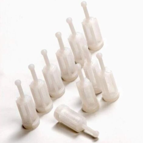 Lot de 10 filtres à gravité pour pistolet à peinture, petite pièce universelle pour voiture, pistolet à peinture à air (Blanc) (1/5)