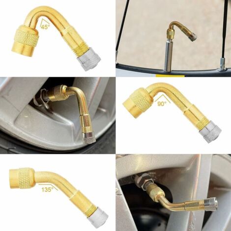 FAINCA Kit De 3 Rallonges De Valve Pour Pneus – Flexible, Universel Pour Vélo, Voiture, Moto, Camion - 10