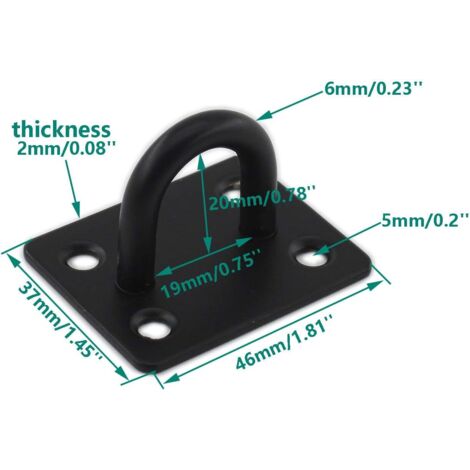 Crochets à Vis Pour Plafond - Charge Lourde Avec Boucle De Sécurité Avec Vis Pour Suspendre Des Paniers De Plantes, Mangeoires, Lanternes à Vent, Gui | Leroy Merlin