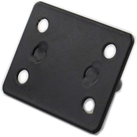 2 Plaques à œillet Avec Anneau En Acier Inox - Pour Fixation Murale/plafond - Support Hamac, Balançoire, Chaise