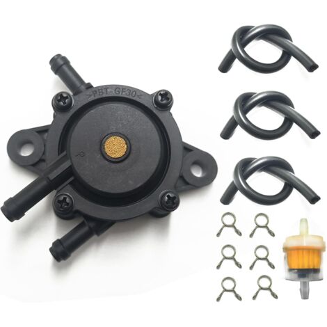 Pompe à carburant avec filtre et tuyau d'huile compatible avec Kohler 17HP-25HP Briggs et Stratton John Deere Kawasaki Yamaha Golf Cart Tondeuse à gazon Cub Cadet Mikuni Pompe à carburant 808492 80865 (1/5)