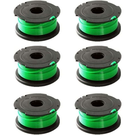 Lot de 6 bobines de fil vert pour débroussailleuse Black & Decker GL7033 GL8033 GL9035 A6482,DOLASO (1/5)