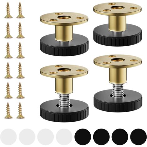 Pied Reglable Pour Meuble 4 Pcs Pieds De Table Pieds De Nivellement