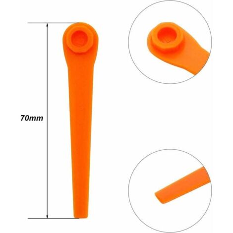 Lot De 100 Lames En Plastique De Rechange Pour Coupe Bordure Florabest LIDLLongueur 83mm Lot De