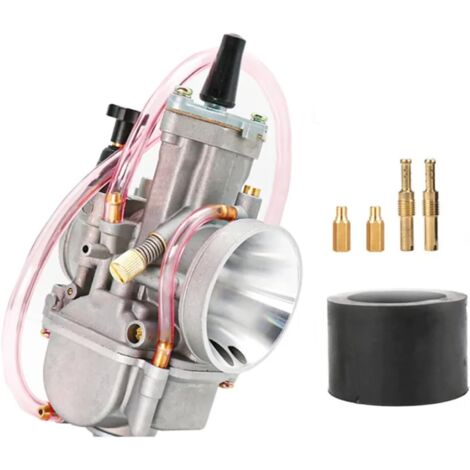 DOLASO Carburateur moto compatible avec PWK 21-34MM 2T 4T Carburateur Moto avec Power Jet compatible avec Yamaha Mikuni Koso ATV Quad UTV - 24MM (1/4)