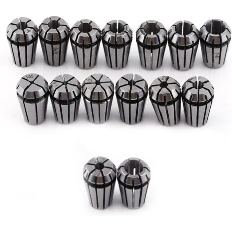 15Pcs Set Er11 Pince à Ressort serrage pour CNC outil meulage machine de gravure et de fraisage Tour à outil (1/5)