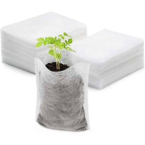 Sachets de semis en tissu non tissé, biodégradables, pour arbres, fleurs et plantes de jardin, petit format, 500 sachets par paquet. (1/4)