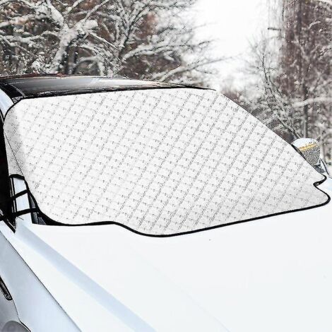 Ineasicer – Housse de protection pare-brise voiture ultra épaisse – Résistante aux intempéries – Dimensions 145x100cm – Installation facile sans outils (1/5)