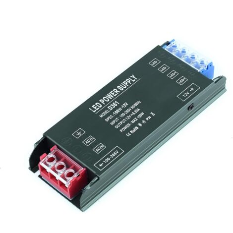 Transformateur 220V 12V Alimentation 100W LED Driver, AC 220V à DC 12V 8,33A 100W Ultra Mince Transfo Alimentation à Découpag Adaptateur à Tension Constante Basse Tension pour Ruban LED (1/5)