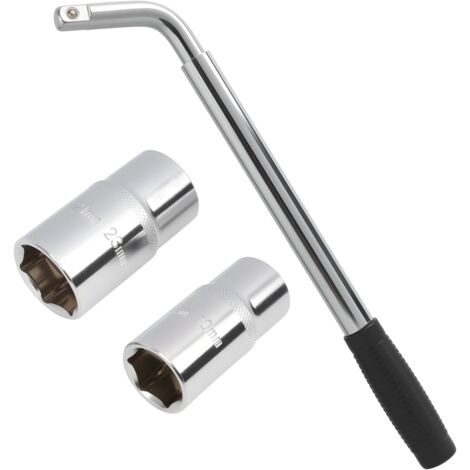 Extendable Car Wheel Socket Wrench Telescopic Wheel Remover Wrench Car Tyre Telescopic Wrench Socket Sizes 17mm 19mm 21mm 23mm Versatile Durable Tool (1/5)
