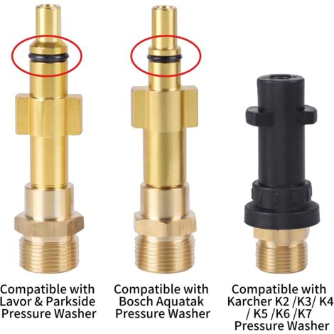 Adaptateur Déboucheur Canalisation SWAWIS Pour Kärcher K2-K7, Lavor, Parkside, Bosch - 3 Pièces Métal