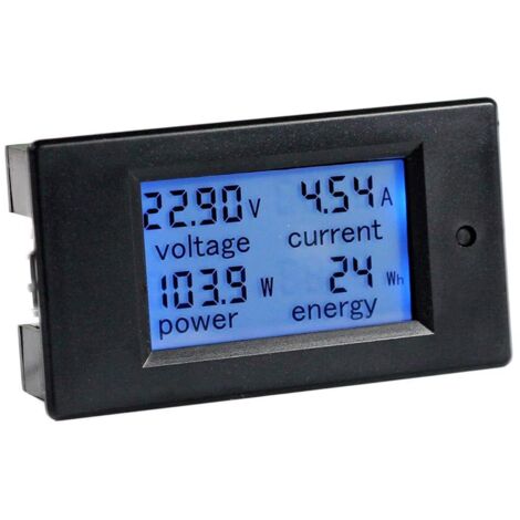 Greluma 1 Pièce DC 6.5-100V 20A Affichage LCD Numérique Courant Tension Puissance Compteur D'énergie Multimètre Ampèremètre Voltmètre, 4 en 1 Numérique Amp Volt Watt Kwh Mètre Testeur Jauge (1/5)