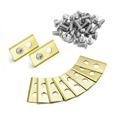 Lot de 45 lames en titane 1 mm pour tondeuse robot Worx Landroid – Vis Dacromet – Résistantes à la rouille – Coupe précise et durable