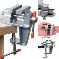 Mini étau De Table à Clipser - Pour Sculpture, Bijoux, Bricolage - Ouverture Parallèle - Métal Et Plastique