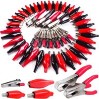 Ensemble de pinces Crocodile en métal, 60 pièces, connecteur de pince de batterie, assortiment électrique, Clip de charge