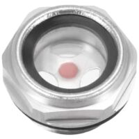 – Voyant d'huile pour compresseur d'air – Raccord 1/2 PT en alliage d'aluminium – Joint torique résistant aux températures élevées