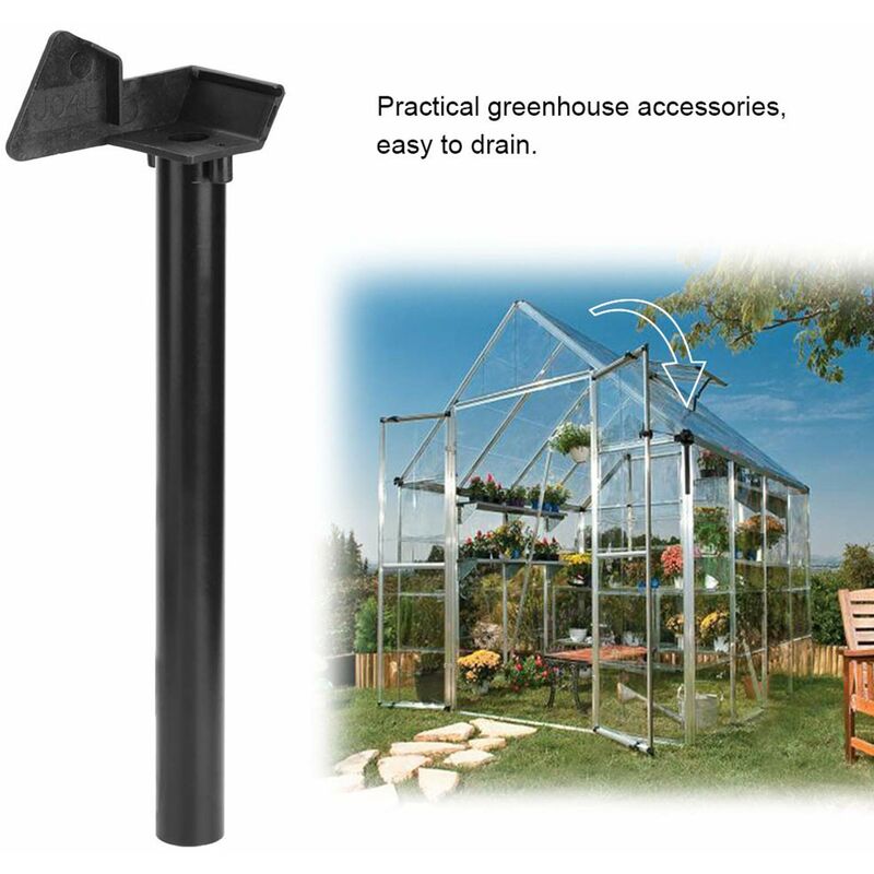 SJLERST Kit de Tuyau de vidange Gouttière Serre de Jardin pour Serre Kit de  Tuyau d'abaissement d'eau de Gouttière d'eau de Pluie de Serre Tuyau de  Descente de Drainage Fournitures d'accessoires