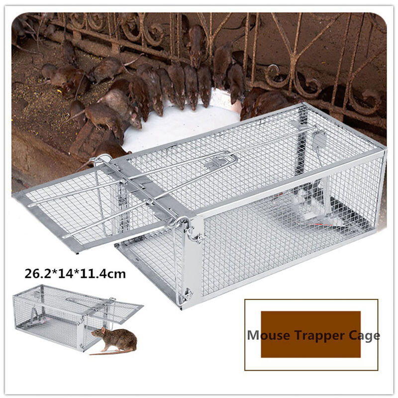 SJLERST 26,2 14 11,4 cm Rat Piège Cage Petit Animal Vivant Rongeur