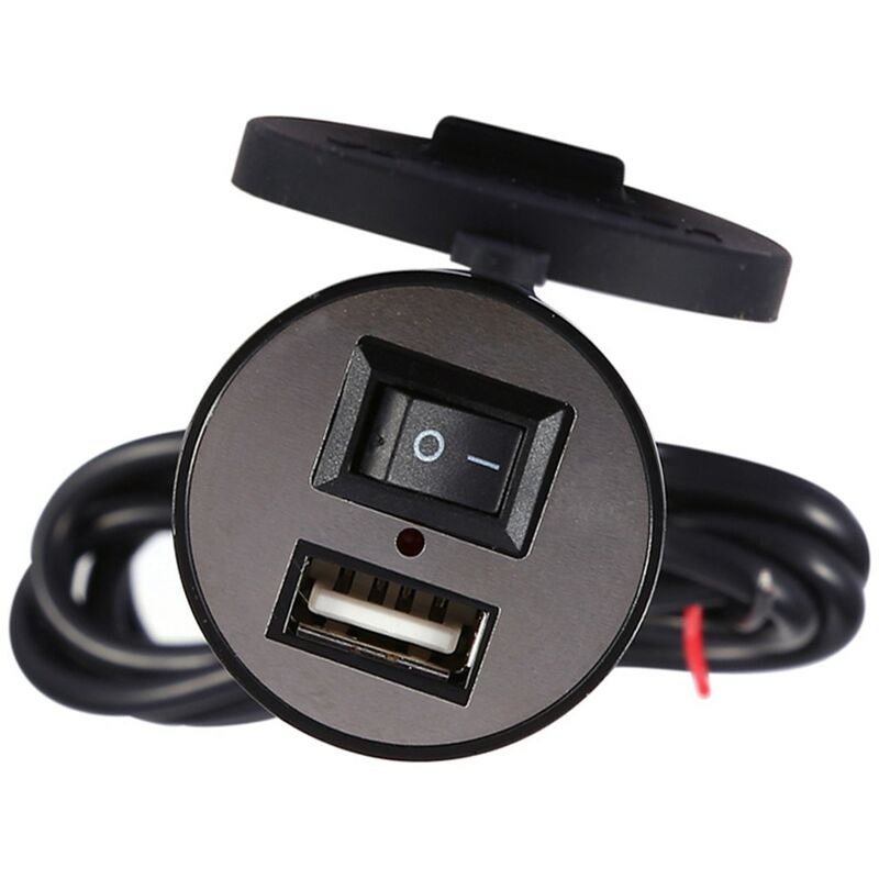 Port USB de Moto, Chargeur de Guidon, Chargeur d'alimentation de Téléphone  Portable de Moto USB Prise de Port étanche 12V