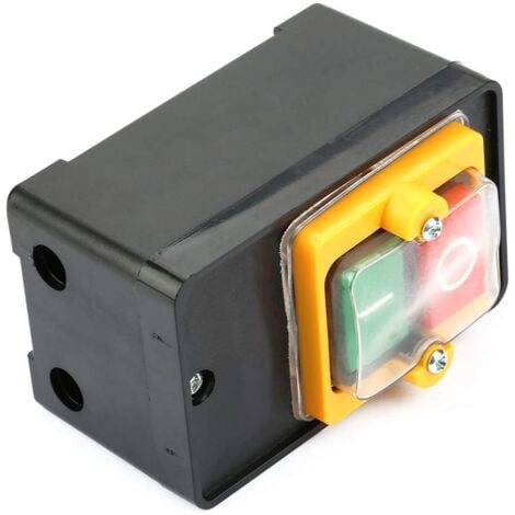 Boîtier Interrupteur Bouton Poussoir ON/OFF 30A 3,7KW - Pour Commande électrique Puissante