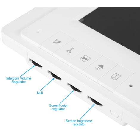 SJLERST Visiophone - 7 Pouces Moniteur Tactile, La Fonction de Vision Nocturne,Extérieur IP55,Surveillance Active ,ManomanoMMF en stock - Livraison rapide