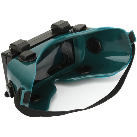 SJLERST Lunettes de soudage, masque pour les yeux à assombrissement solaire automatique Lunettes de soudage pour soudeur lunettes de protection pour chantier de construction, soudage électrique(Vert f