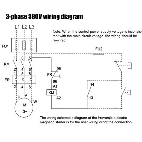 Démarreur Magnétique 3 Pôles 380V Aexit – Pour Moteur Triphasé 5.5-8.5A – Contacteur Avec Boutons On/Off/Reset
