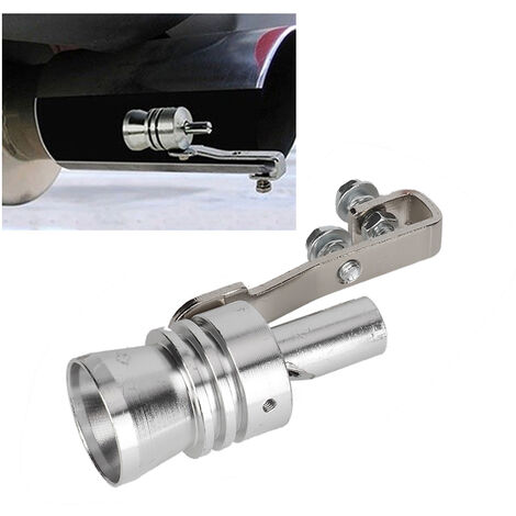 SJLERST Sifflet sonore Turbo, sifflet universel de simulateur de son Turbo de tuyau d'échappement pour voiture de motos Dirtbike(XL)