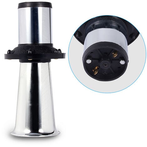 SJLERST Kaxon Vieux Tacot 12v, 110DB Old Style Horn, 12V  490Hz Trompette De Voiture Klaxon Fort Alarme Corne Antique Vintage Type Classique AHH-OOO-GAH AHOOGA OOGA(argent)