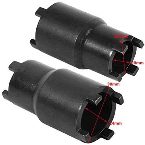 SJLERST Douille Embrayage Moto, Douille Creneaux, Ecrou Dante pour Embrayage,outil D'embrayage, Bipolaire Clé à Écrou de Blocage D'embrayage, Outil de Retrait D'écrou de Blocage de 20mm/24mm