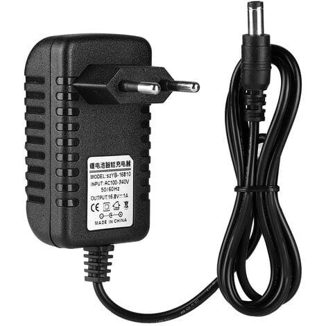 SJLERST Adaptateur de Chargeur Li-ION 16.8V/1A résistant à la Chaleur Adaptateur de Chargeur de Batterie au Lithium d'entrée 100-240V