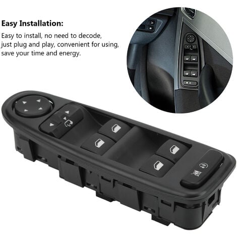 SJLERST Commande Leve Vitre C4 Picasso 6554.YH Commutateur Interrupteur Bouton Lève Vitre Pour Citroen C4 Grand Picasso