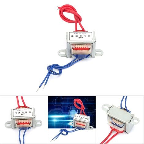 SJLERST AC-AC 220V-24V 50Hz 2W Transformateur de Puissance Convertisseur de Tension Basse Fréquence