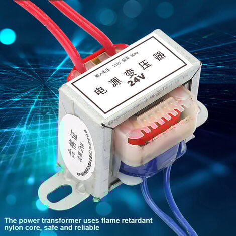 SJLERST AC-AC 220V-24V 50Hz 2W Transformateur de Puissance Convertisseur de Tension Basse Fréquence