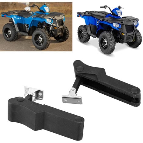 SJLERST 2 pièces support de rangement avant loquet en caoutchouc adapté pour Pola-ris Sportsman 450570850 Touring ETX 7081927 rubber latch
