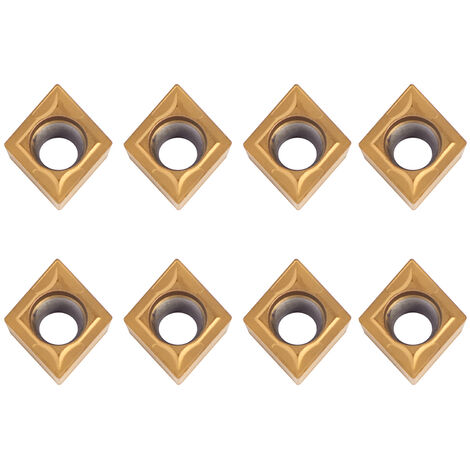 SJLERST CCMT09t304 Plaquette Carbure CCMT32.5 Lot de 10 Fraises en Métal dur CNC pour Outil de Tour