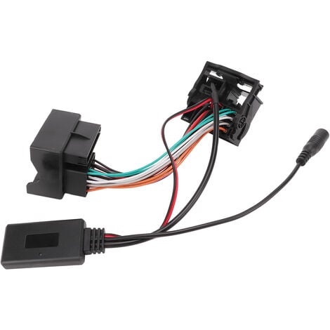 SJLERST Adaptateur audio sans fil Bluetooth 5.0 avec câble auxiliaire et microphone de remplacement pour Ford Focus Mondeo Fiesta Fusion 6000CD