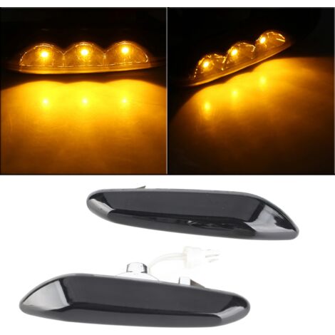 thumbnail interactive-video image 1 of AD Dynamic LED Side Marker Lights For BMW E82 E88 E60 E61 E90 E46 325i 330i 328i - Amber, Clear Lens 1 of 3