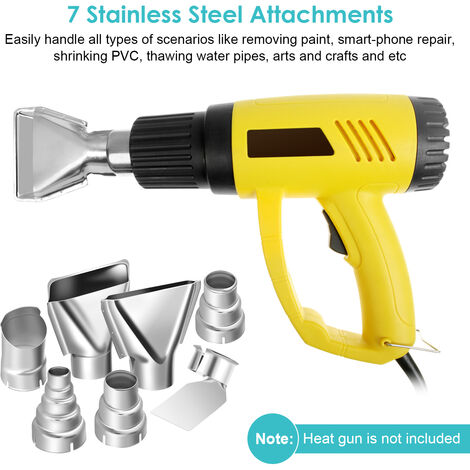 SJLERST 7 pcs Buses Kit de Pistolet à Air Chaud Electrique pour la Station de Soudage à Air Chaud Outil de Réparation Accessoire  35-40mm