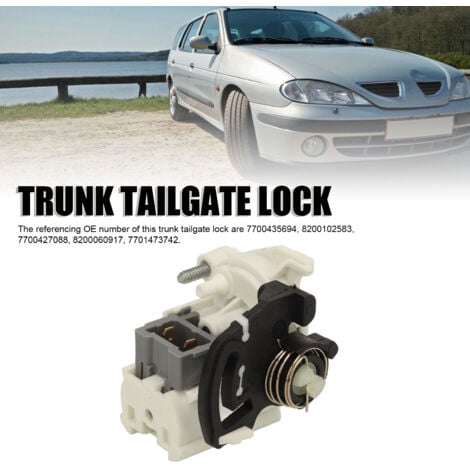 SJLERST Moteur Fermeture centralisé Coffre Moteur Serrure de Coffre 7700435694 Compatible avec Clio 2 Megane Scenic Mk2 Mk3