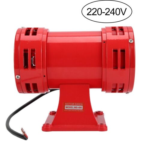 Sjlerst – Sirène d'alarme électrique 150 dB – Alimentation 220-240V – Construction en aluminium et acier – Pour applications industrielles