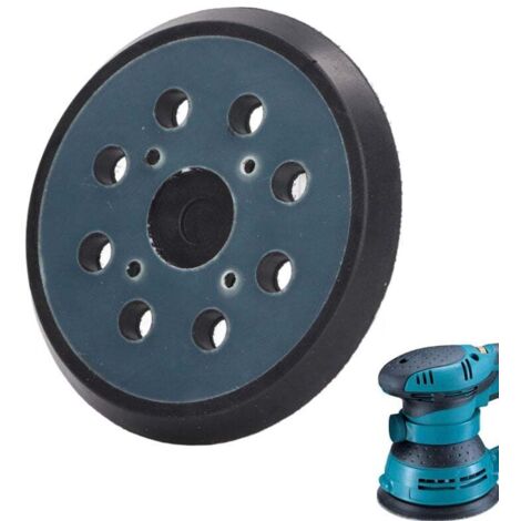 SJLERST 125mm Plateau de ponage Compatible avec Makita Remplacer le BO5010 BO5041 Disques de ponage 8 trous