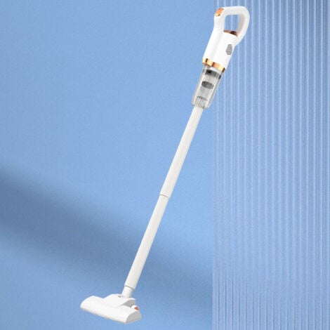 SJLERST Aspirateur sans fil 2 en 1 Silencieux Rechargeable Portable Puissant Aspirateur Vertical avec Brosse pour Sol pour la Maison