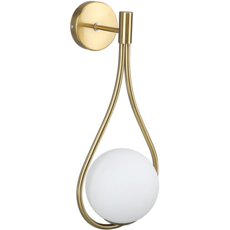 SJLERST LED Applique Murale Intérieur Ronde Industrielle Ajustable Lampe Murale Sphérique Verre Métal Gouttelettes D'eau Eclairage Mural pour Chambre des Enfants Salon Escalier